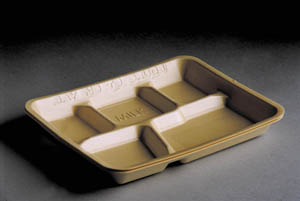 5 Compartment Foam Serving  Tray - (500/cs)