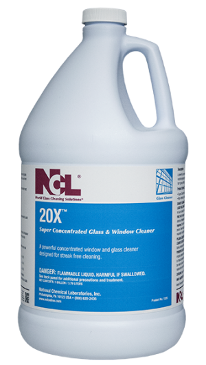 NCL 20X Super Concentrated 
Glass &amp; Window Cleaner - 
(4gal/cs)