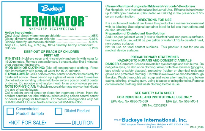 Buckeye Terminator Secondary 
Labels, each