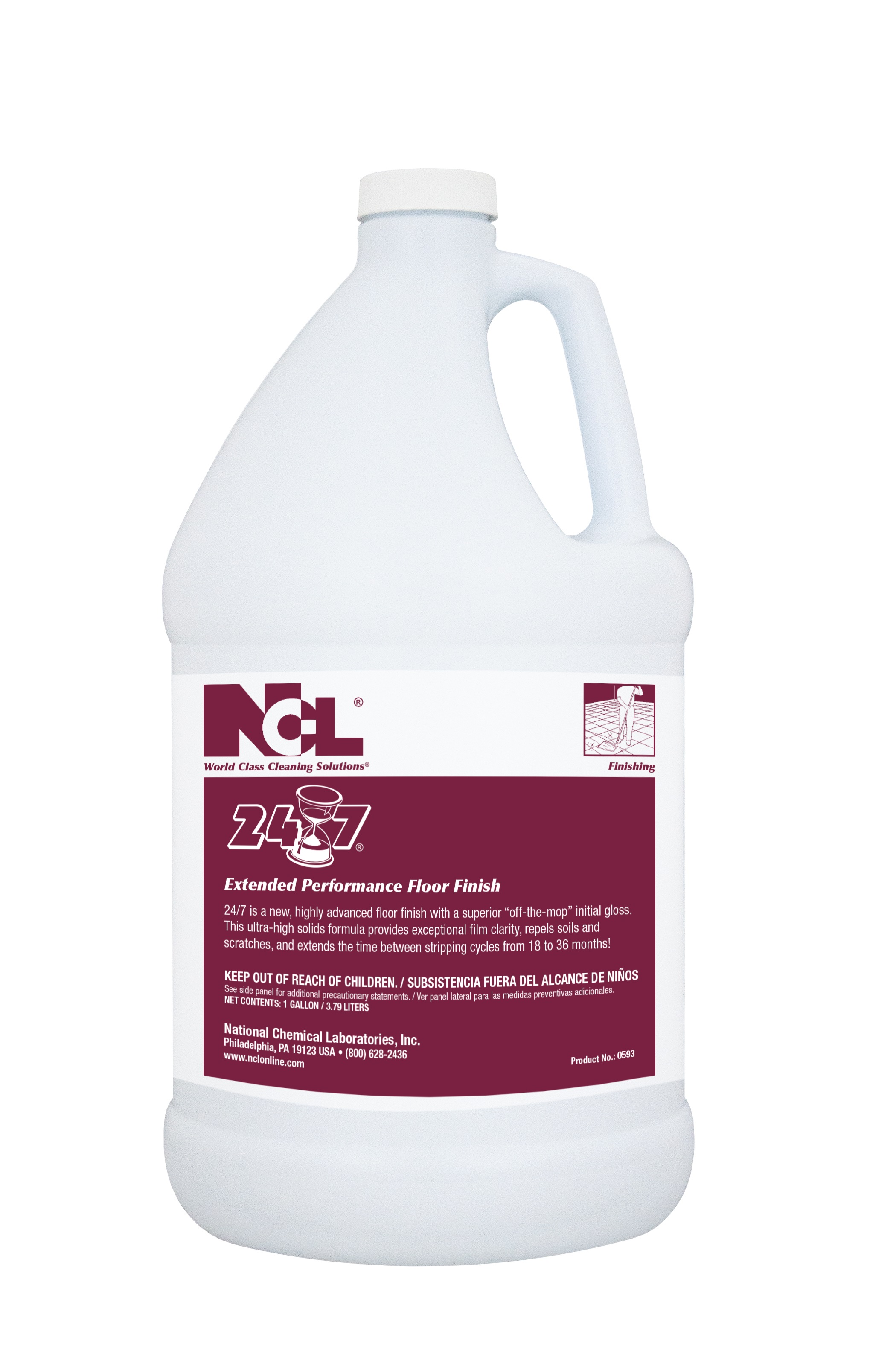 NCL 24/7 Extended Performance
Floor Finish - (4gal/cs)