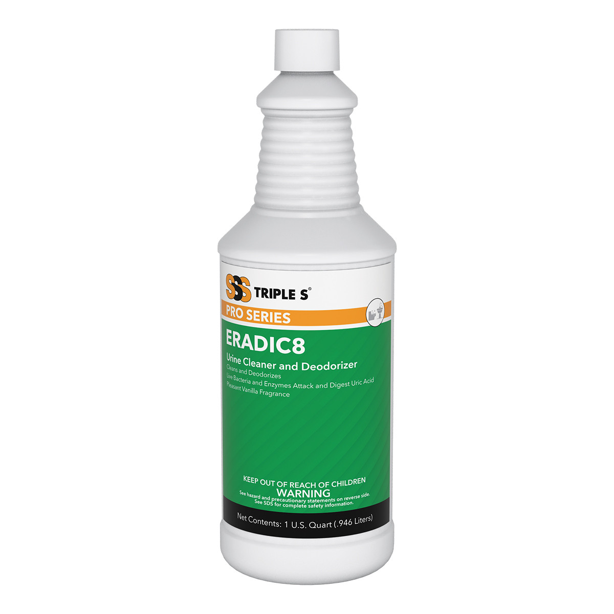 SSS ERADIC8 Urine Cleaner &amp; 
Deodorizer - (12qts/cs)