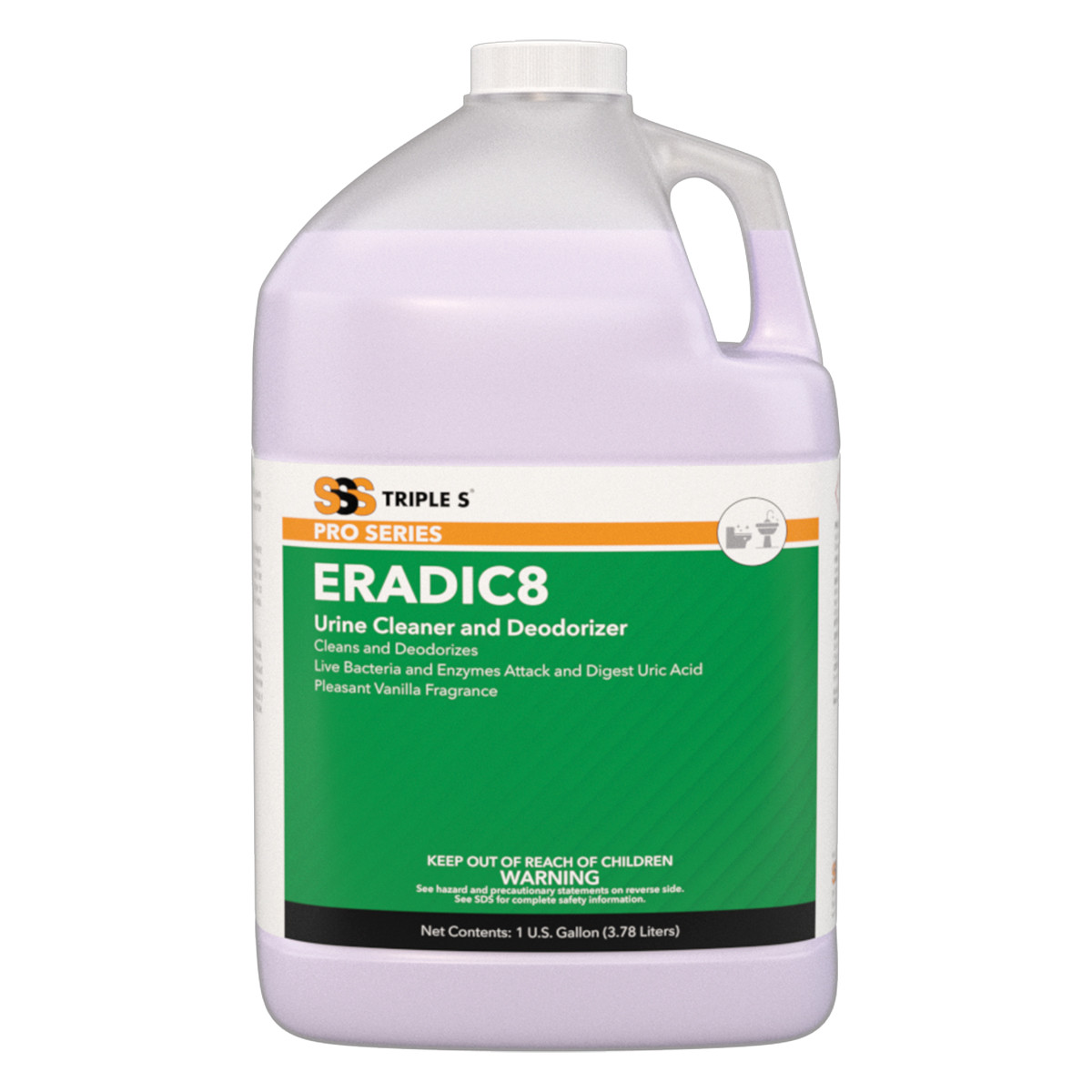 SSS ERADIC8 Urine Cleaner &amp; 
Deodorizer - (4gal/cs)