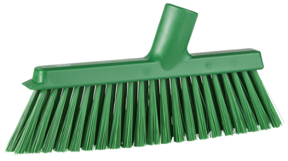 Dustpan Broom with Angled  Thread, 9.8&quot; Medium, Green