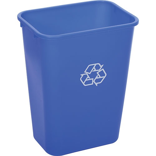 41 qt. Trash Can - Blue w/
Recycle Logo