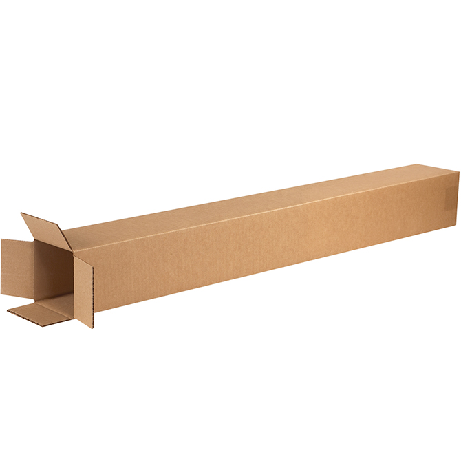 4&quot; x 4&quot; x 40&quot; ECT-32 RSC  Corrugated Box - (25/BDL)