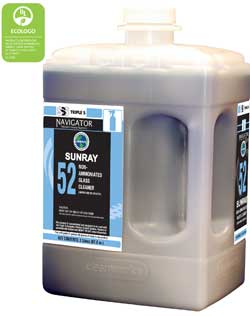 SSS Navigator #52 Sunray
Non-Ammoniated Glass Cleaner,
2/2Ltr