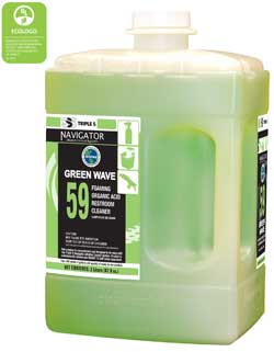 SSS Navigator #59 Green Wave Restroom Cleaner, 2/2Ltr