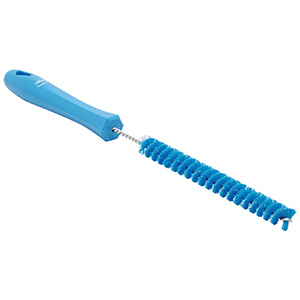 Vikan 0.6&quot; Drain Cleaning  Brush, Stiff, Blue