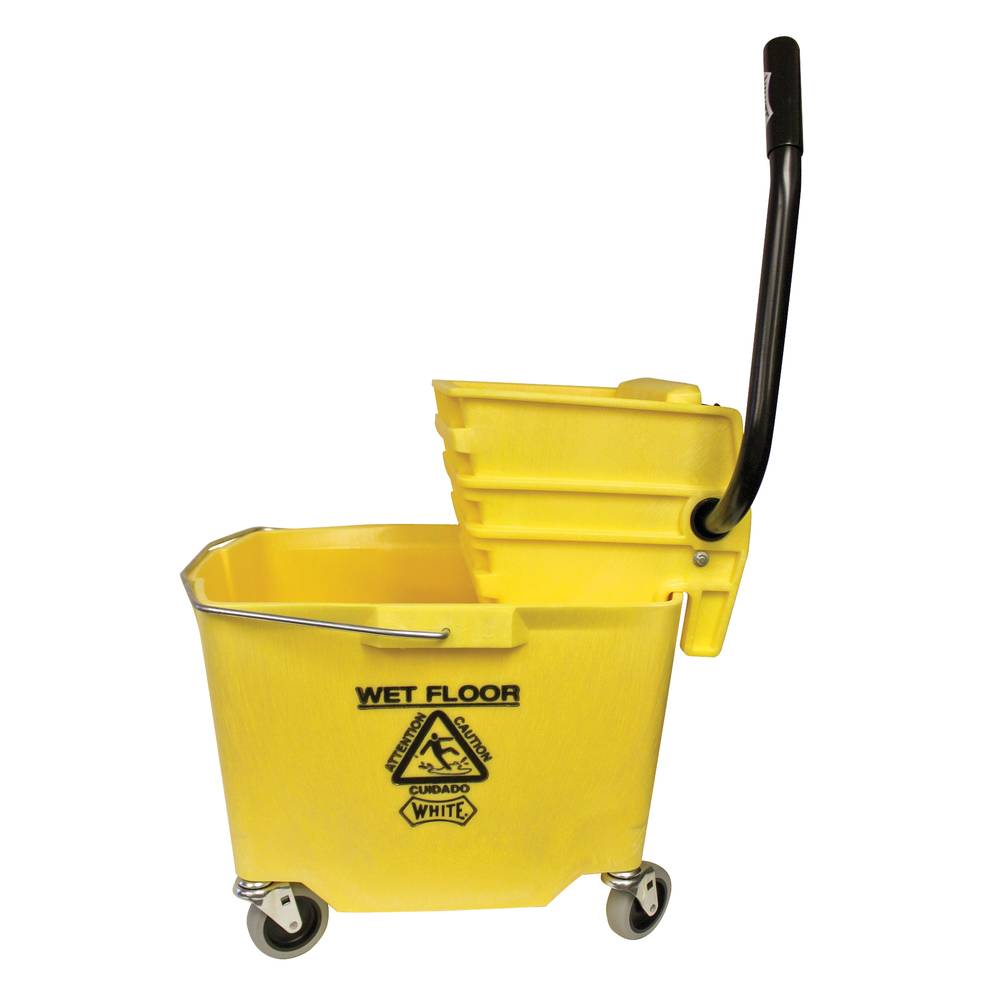 35 Quart Sidepress Mop Bucket &amp; Wringer, Yellow