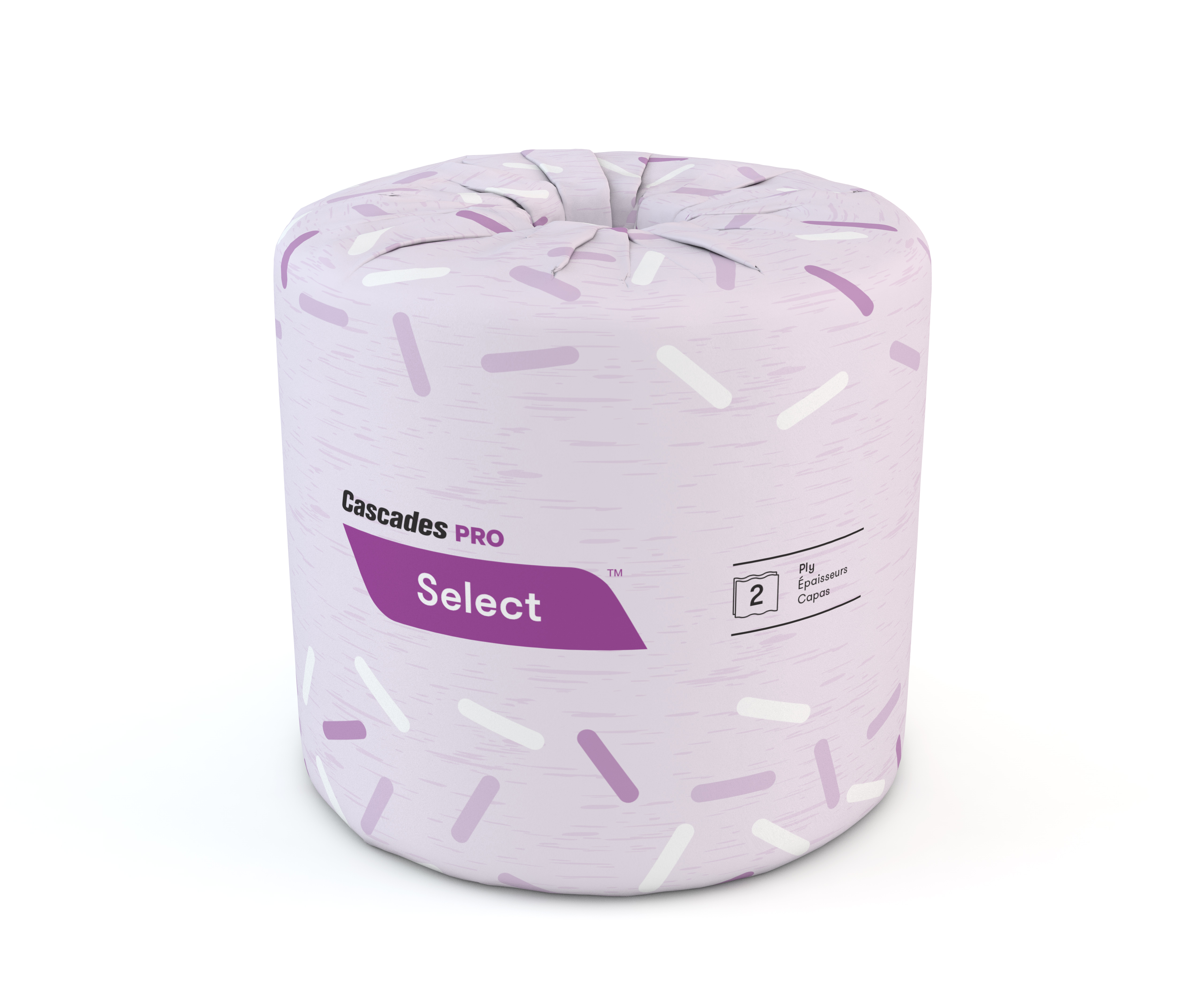 Cascades Pro Select Standard  Bath Tissue, 2ply, 4&quot;x3.2&quot;, 