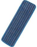 19&quot; Blue Microfiber Flat Mop
with Scrub Strips - (36/cs)