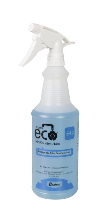 Buckeye ECO E42 Odor 
Counteractant, Spray Bottles - 
(12/cs)