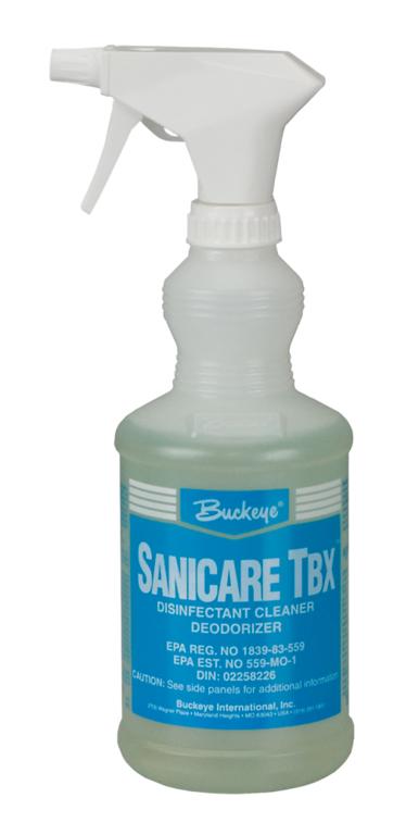 Buckeye Sanicare TBX Grip &amp; Go  Bottle &amp; Sprayer - (12/cs)