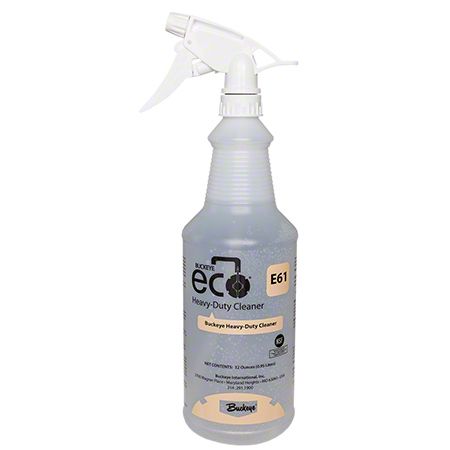Buckeye ECO E61 Heavy Duty  Cleaner, Spray Bottles - 