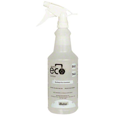 Buckeye ECO E62 Sanitizer,  Spray Bottles - (12/cs)