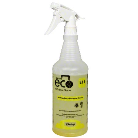 Buckeye ECO E11 All-Purpose 
Cleaner, Spray Bottles - 
(12/cs)