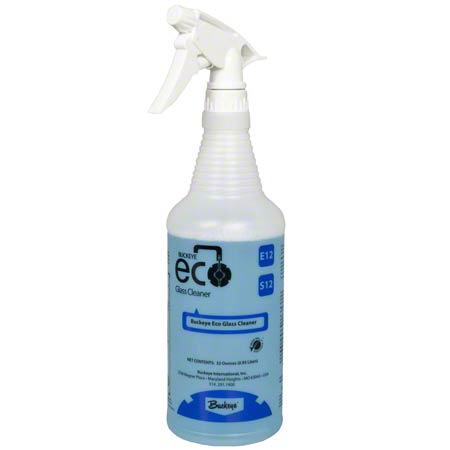 Buckeye ECO E12 Glass Cleaner 
HD, Spray Bottles - (12/cs)