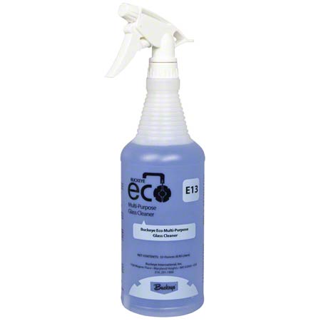 Buckeye ECO E13 Multi-Purpose 
Glass Cleaner, Spray Bottles - 
(12/cs)