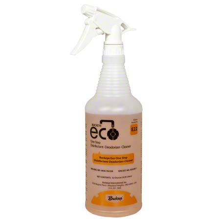 Buckeye ECO E22 One-Step 
Disinfectant/Deod./Cleaner, 
Spray Bottles - (12/cs)