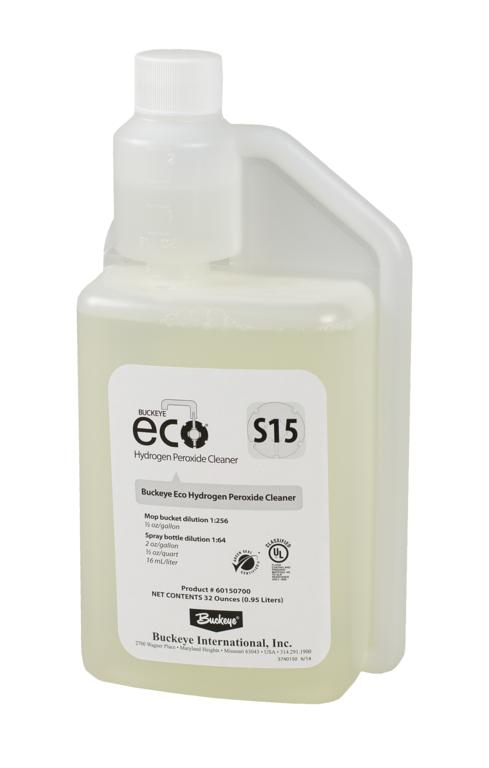 Buckeye ECO S15 Hydrogen  Peroxide Cleaner, 32oz -(6/cs)