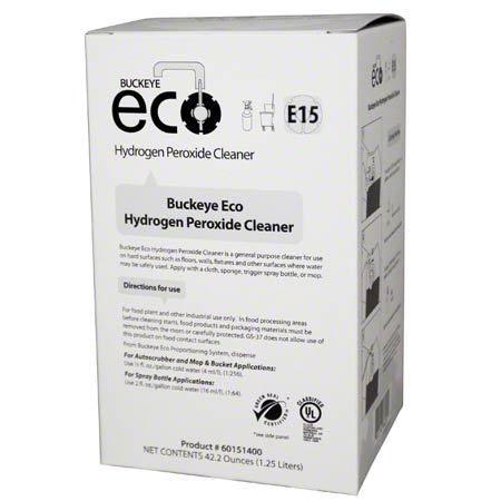 Buckeye ECO E15 Hydrogen 
Peroxide Cleaner, 1.25L - 
(4/cs)