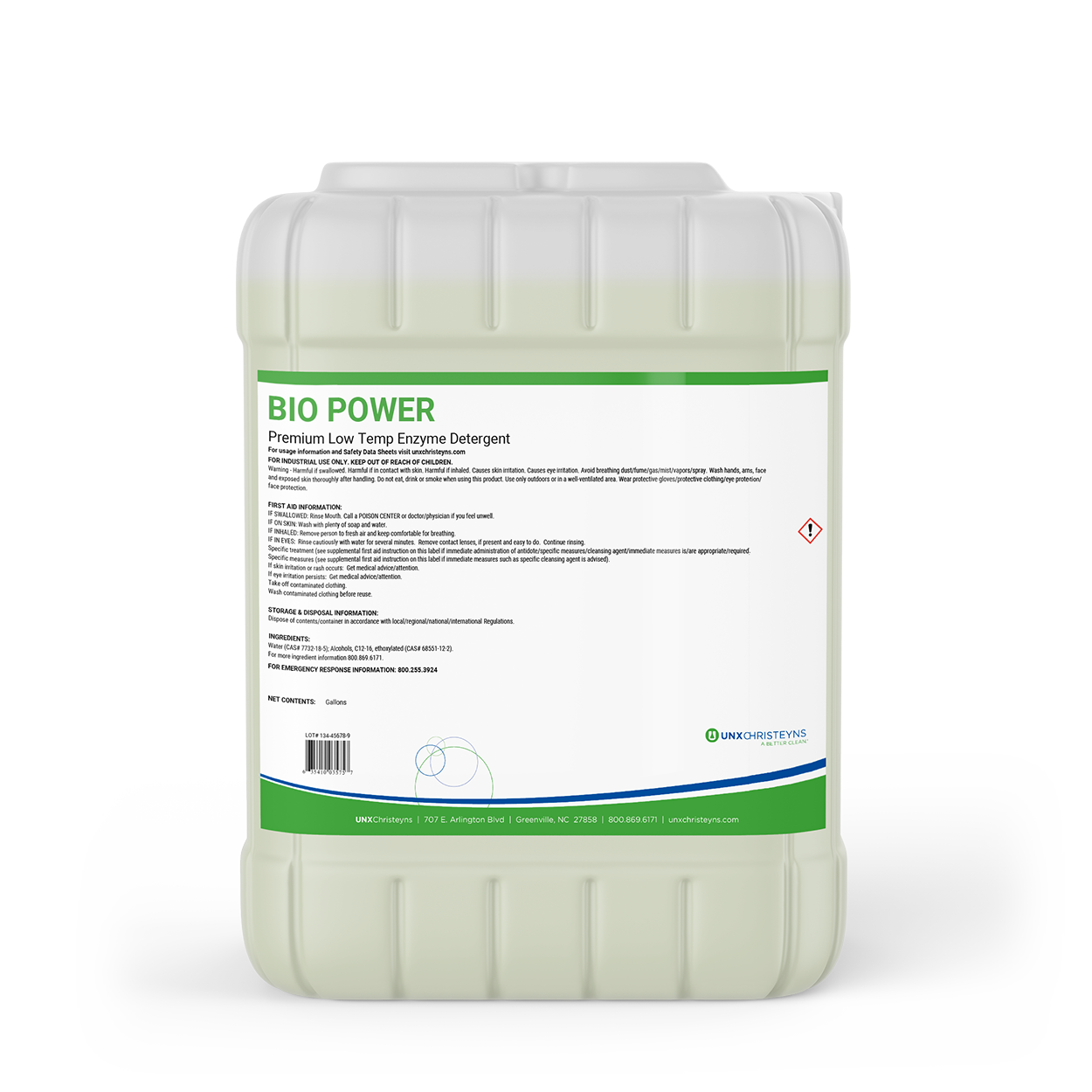 UNX Bio Power Enzyme Detergent 
- (5gal)