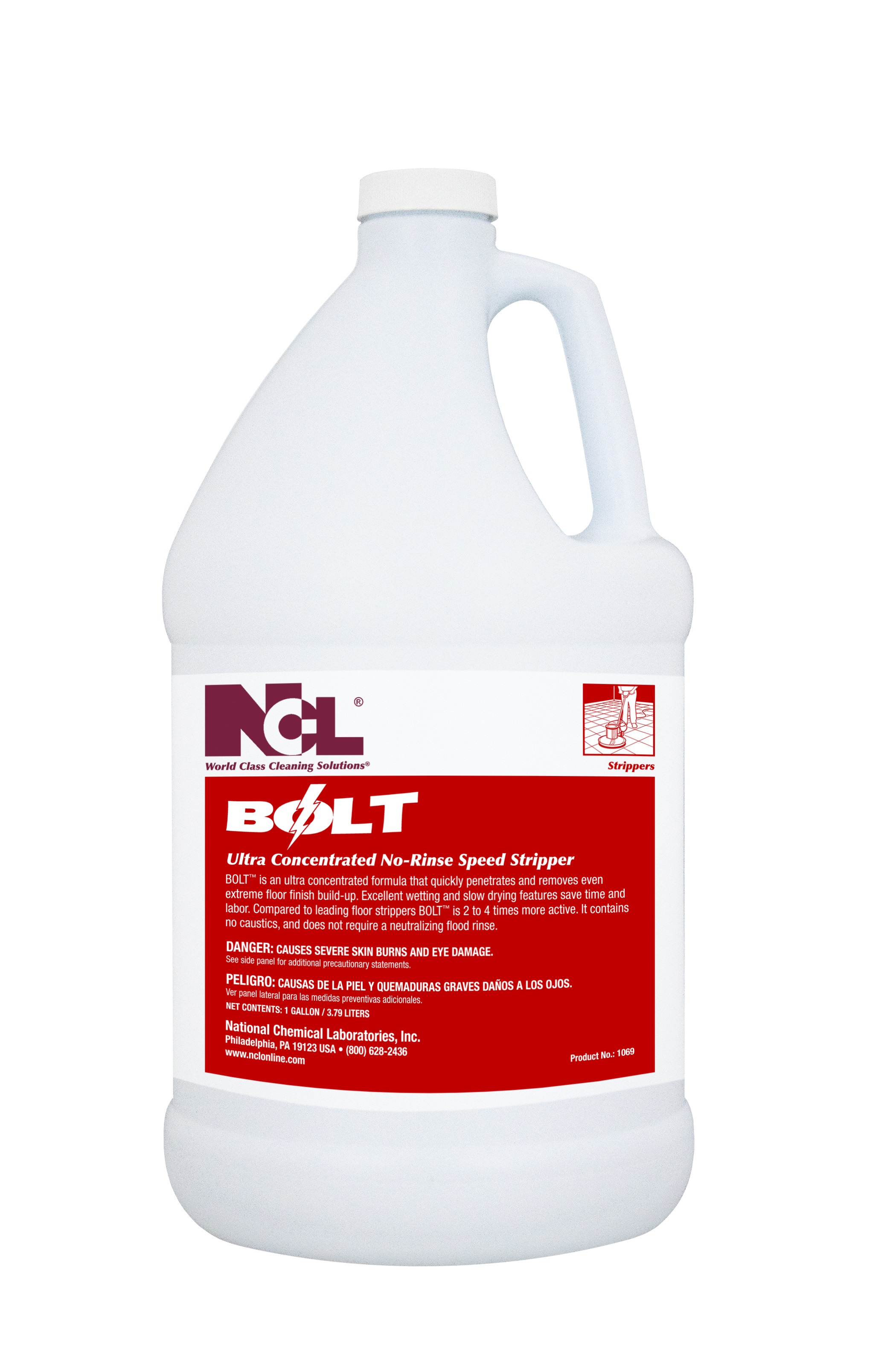 NCL Bolt Ultra Concentrated No-Rinse Stripper - (4gal/cs)