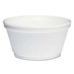Dart 8oz Foam Container, White  - (1000/cs)  Use 20JL Lid