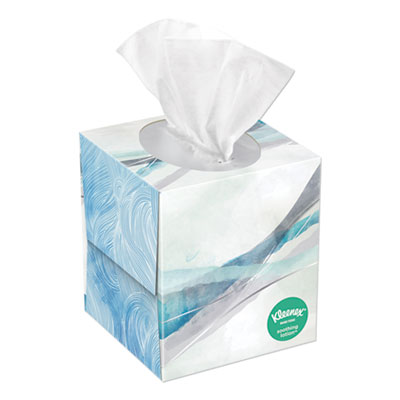 Kimberly Clark Lotion Facial 
Tissue, Cube 2-Ply, White, 65 
sheets/box - (27bx/cs)