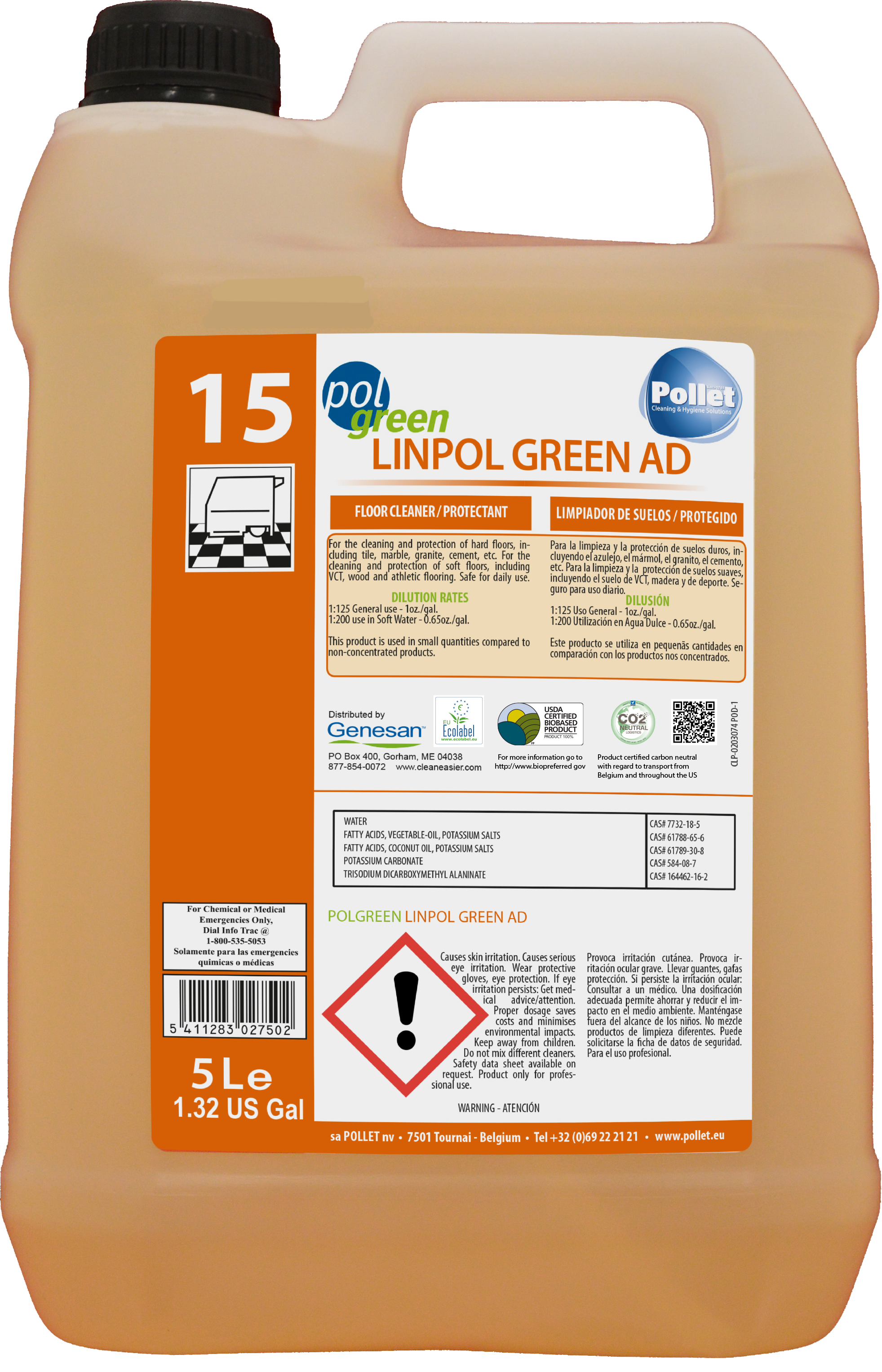 Genesan Linpol Green AD  Cleaner / Protectant for 