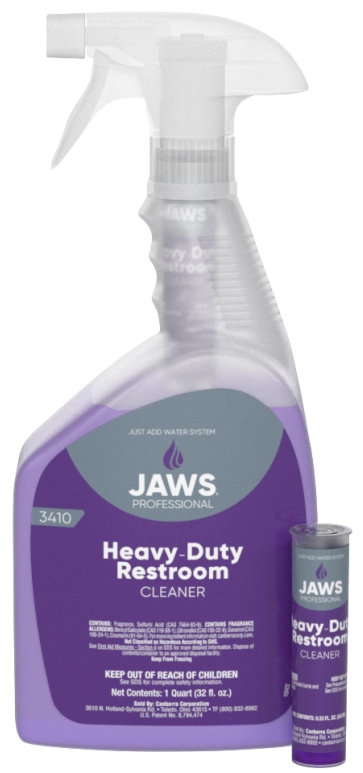 Husky JAWS Heavy Duty Restroom 
Cleaner Starter Kit (4 Bottles 
w/ Trigger &amp; 12 Cartridges)