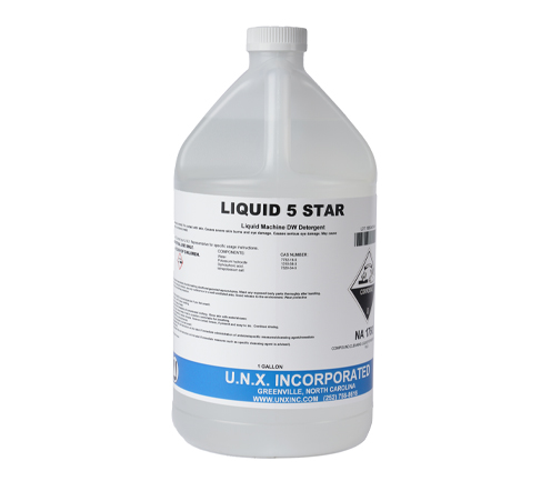 UNX Liquid 5-Star HD Dish 
Machine Detergent - (4gal/cs)