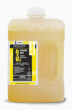 SSS Navigator #3x Renegade
Daily One-Step Disinfectant,  
2 Liter - (2/cs)