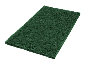14&quot; x 24&quot; Green Scrubbing Pads - (5/cs)