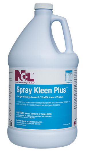 NCL Spray Kleen Plus
Encapsulating Bonnet/Traffic
Lane Cleaner - (4gal/cs)