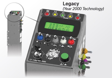 Tomcat Pro Black Legacy Trio 
LCD Controller (Standard on 
all Pro Scrubbers)