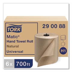 Tork Matic Hardwound Roll 
Towel, 7.7&quot; x 700&#39;, Brown - 
(6/cs)