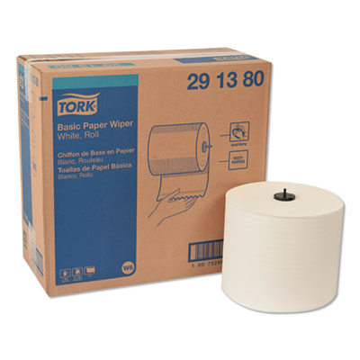 Tork Basic Paper Wiper, Roll  Towel, White, 1150ft - (4/cs)