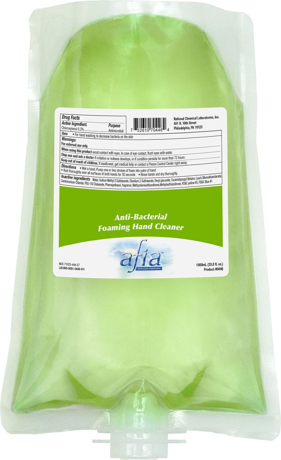 NCL afia Anti-Bac. Foaming Hand Cleaner (6x1000ml)