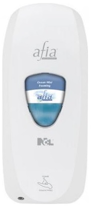 NCL afia Touch Free White Soap Dispenser - (6/cs)