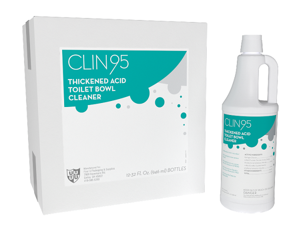Four U CLIN95 Thickened Acid 
Disinfectant Bowl Cleaner - 
(12qts/cs)