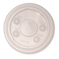 Clear Slot Lid for 9 or 10oz 2500/cs