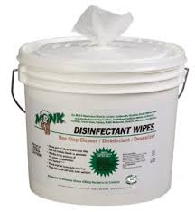 Monk Disinfectant Wipes, Bucket of 800 wipes, 2/cs