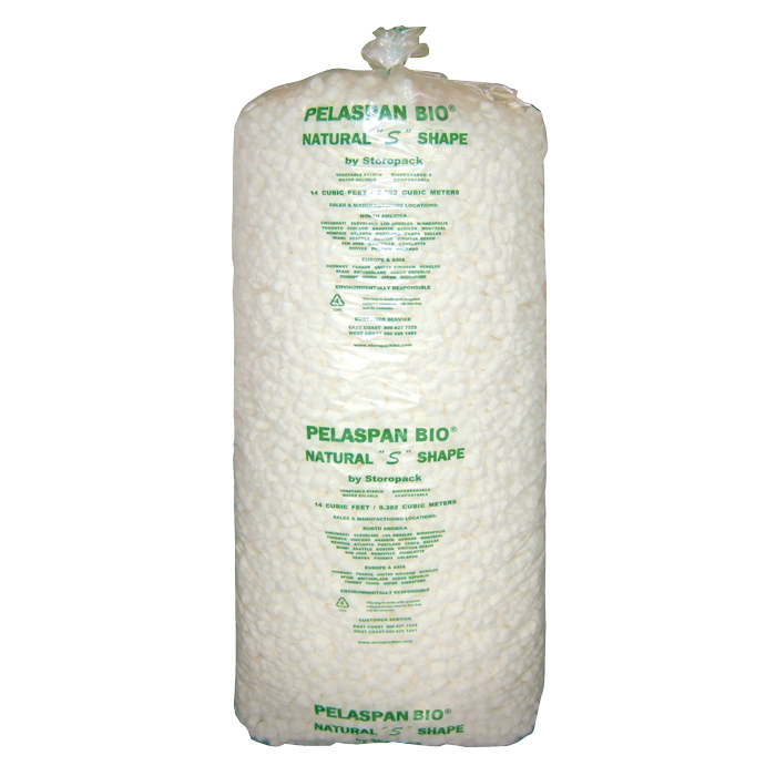Biodegradable White Peanut Bag 14 cu/ft