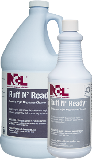 NCL Ruff N&#39; Ready Spray &amp; Wipe 
Degreaser - (12qts/cs)