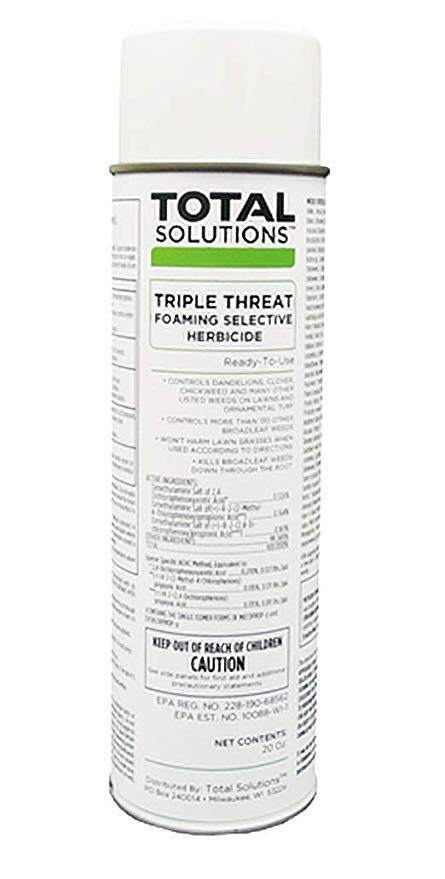 Total Solutions Triple Threat
Aerosol Foaming Selective
Herbicide, 17oz - (12/cs)